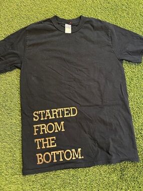 Drake OVO Owl STARTED FROM THE BOTTOM Novelty Slogan Shirt